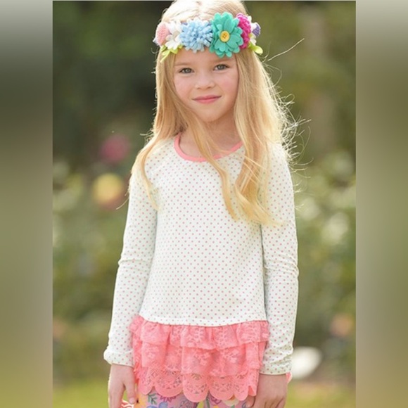 Matilda Jane Jump Rope Tunic Ruffle Top Size 6 - Picture 1 of 5